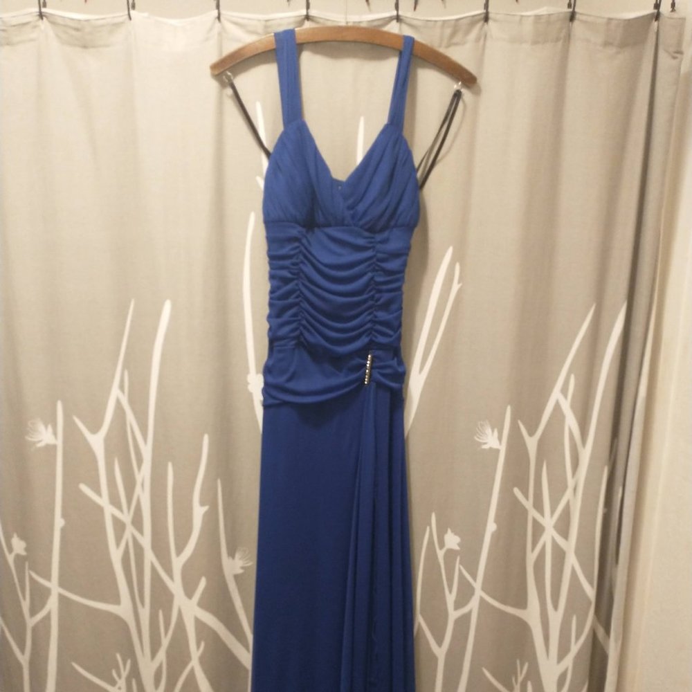 B. Smart royal blue formal dress size 4